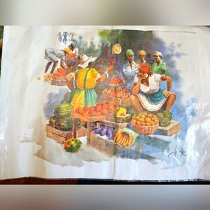 Vintage Herbie Rose Print Unframed